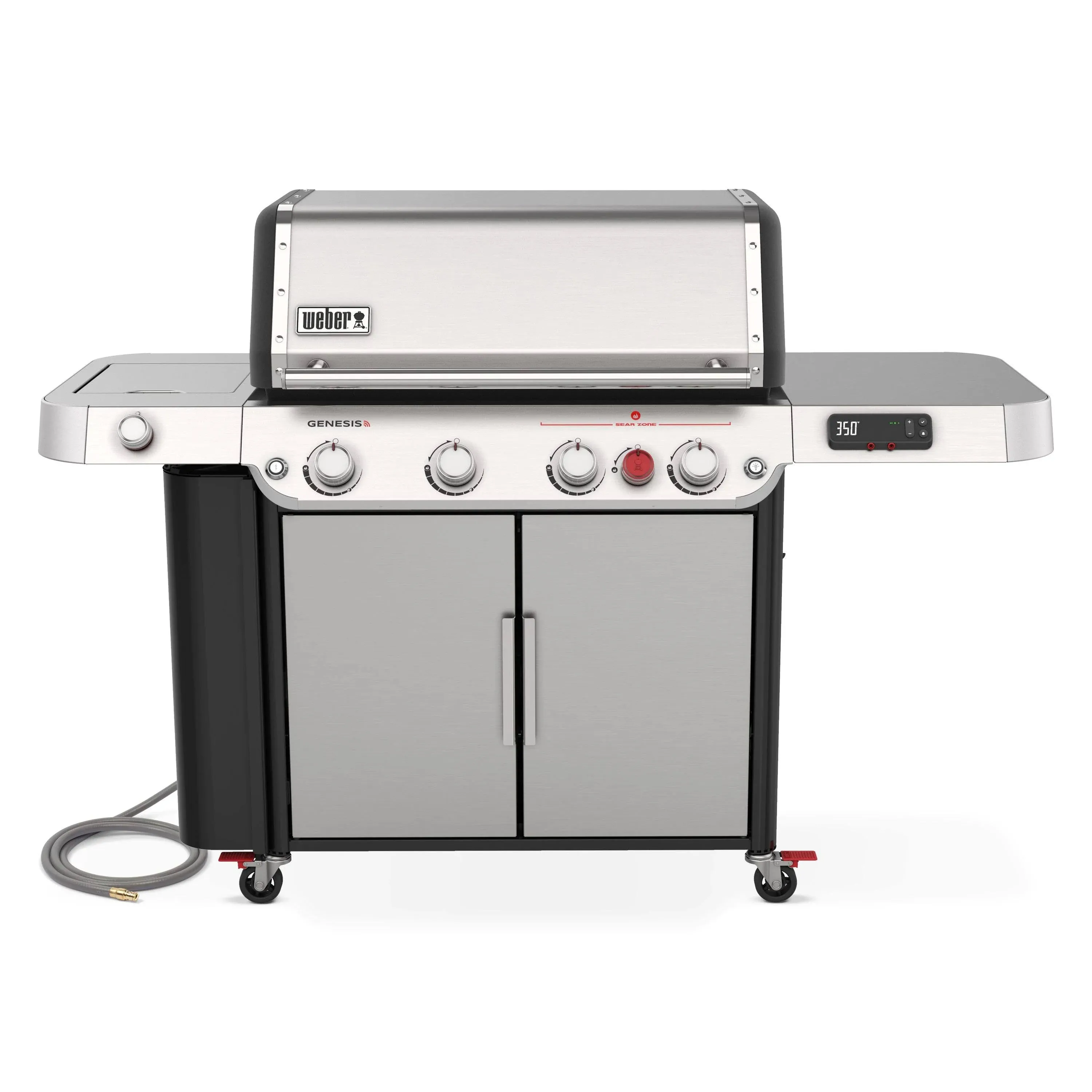 Weber Genesis SPX-435 Premium Smart Gas Grill, Natural Gas, Stainless Steel