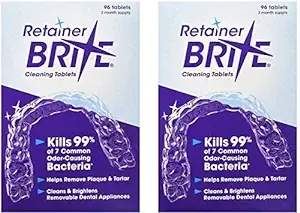 Retainer Brite -6 Months Supply- 2 Boxes Pack -192 Tablets