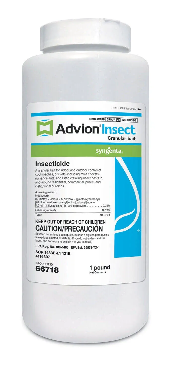 Advion Insect Granular Bait 1lb Cockroaches Ants Crickets Insects by Syngenta