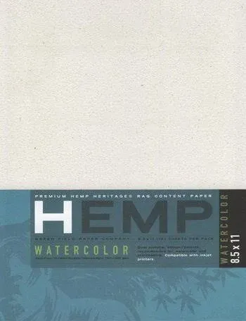 Hemp Watercolor Paper Pack 8.5in x 11in