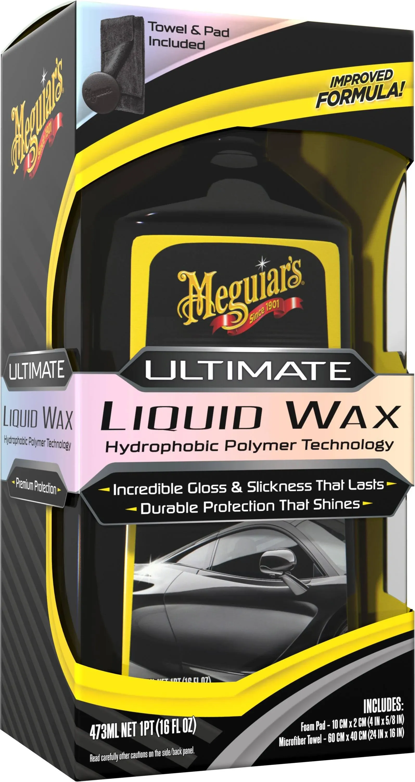 Meguiar's G210516EU Ultimate Liquid Wax 473ml, Incredible Gloss & Slickness That Lasts