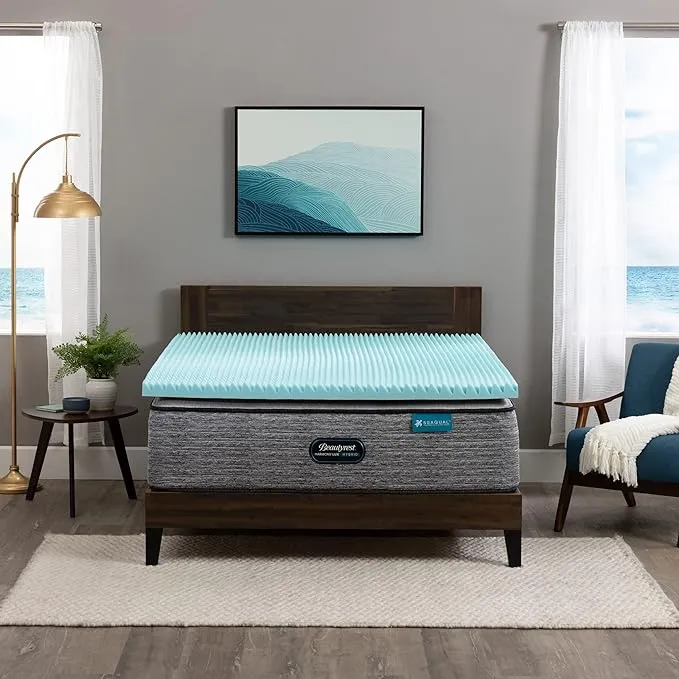 Beautyrest 3" Cool Wave Plus Pressure Relieving Memory Foam Mattress Topper, Full