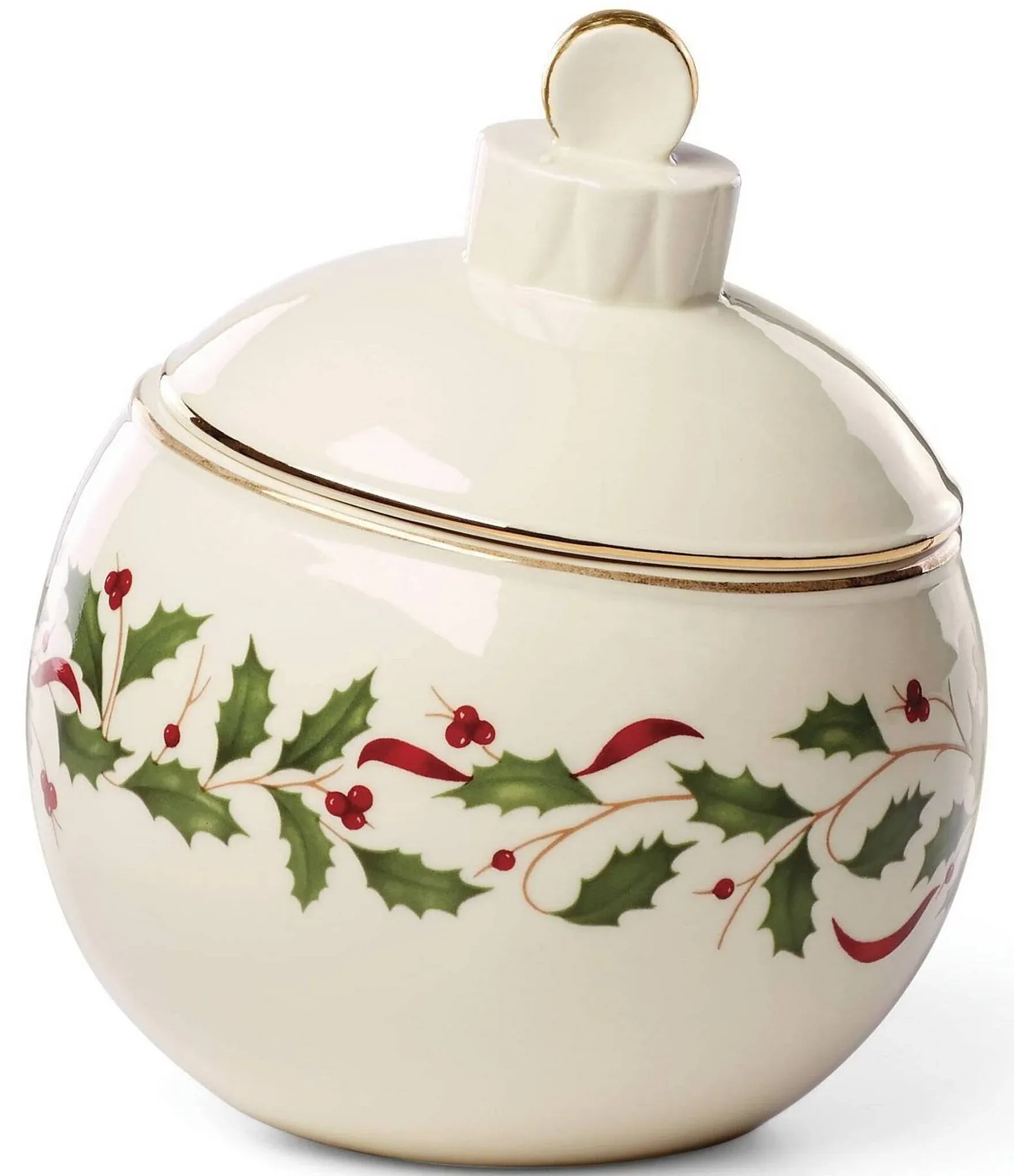 Lenox Holiday Ornament Candy Jar