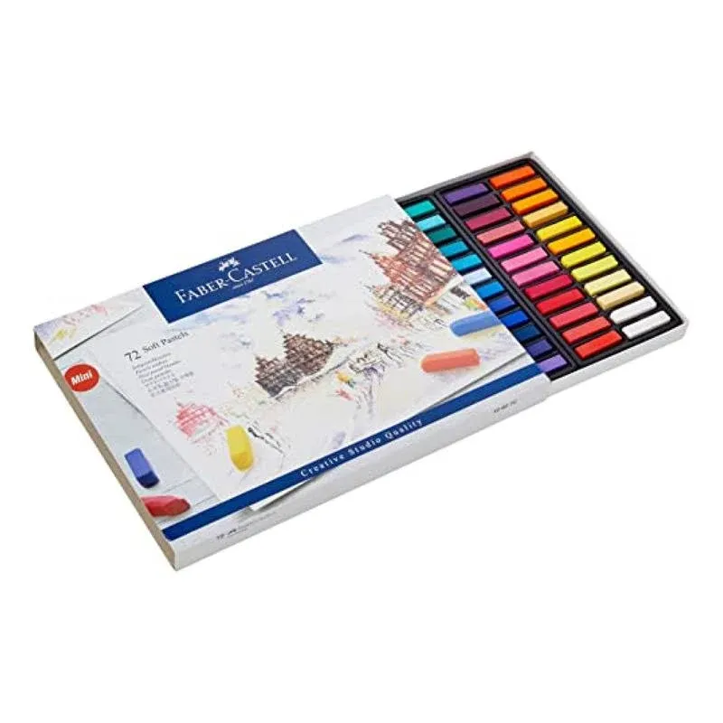 Faber Castell Half-size square soft pastels 70 Colors/72 Pieces Paper Box