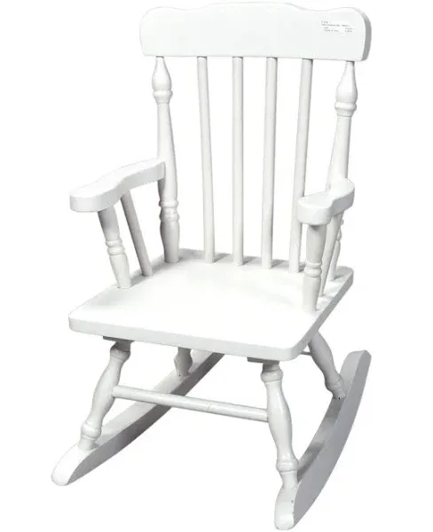 Gift Mark Child's Colonial Rocking Chair, White