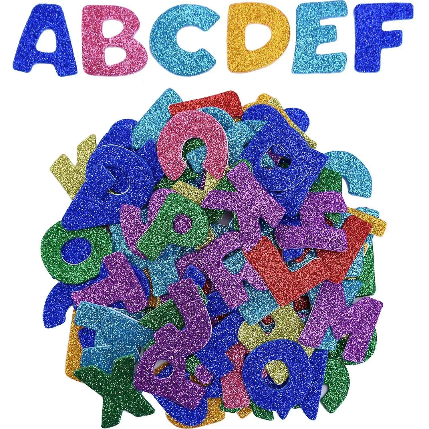 eBoot Glitter Foam Stickers Letter Sticker Self Adhesive Letters, Assorted... 