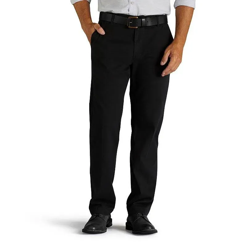 Lee Men's Big & Tall Extreme Motion Flat Front Relaxed Taper Pant