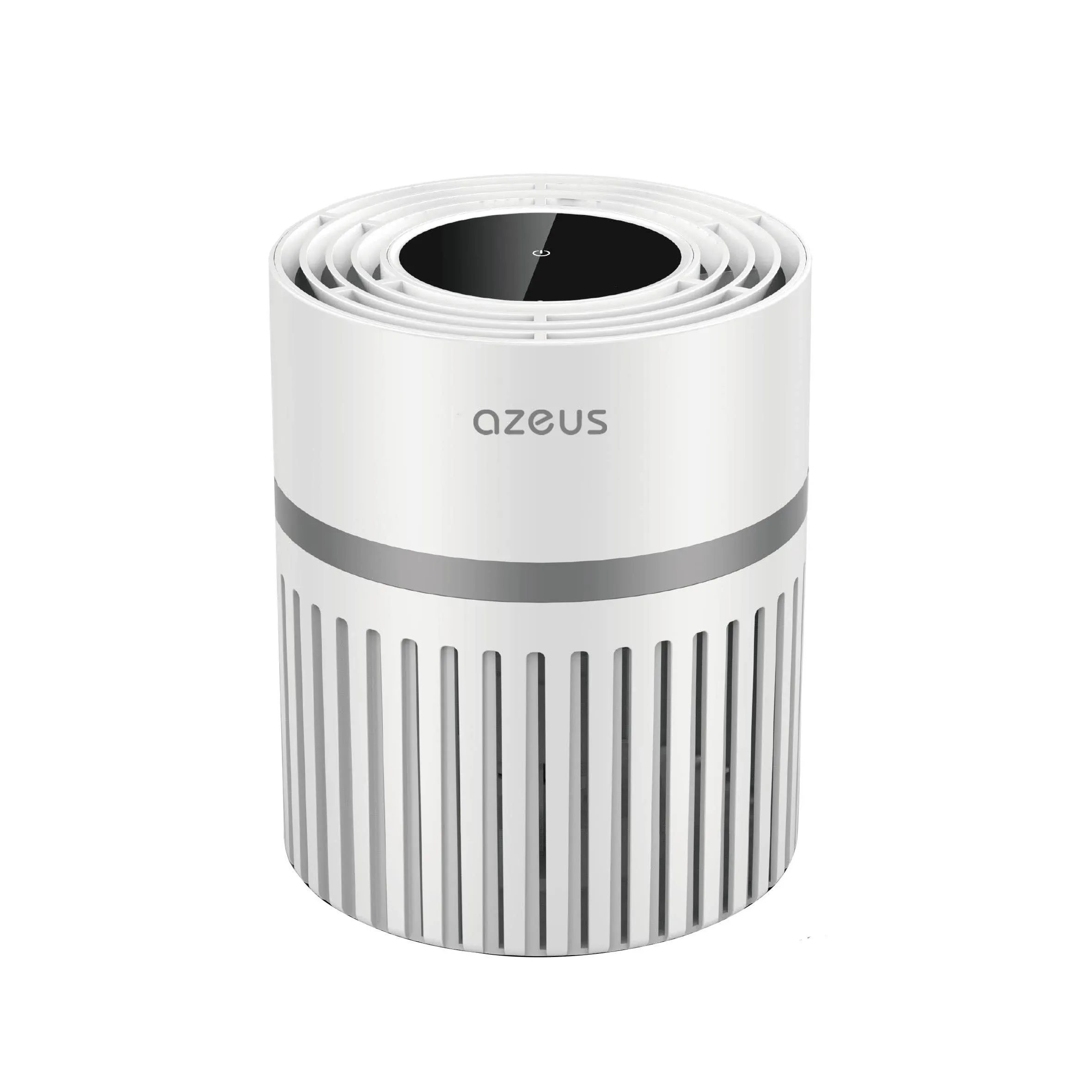 Azeus Air Purifier for Large Room with High Card Rate, Portable Desktop Air Purifier with H13 True HEPA Filter and 3 Modes for Travelling Small Room