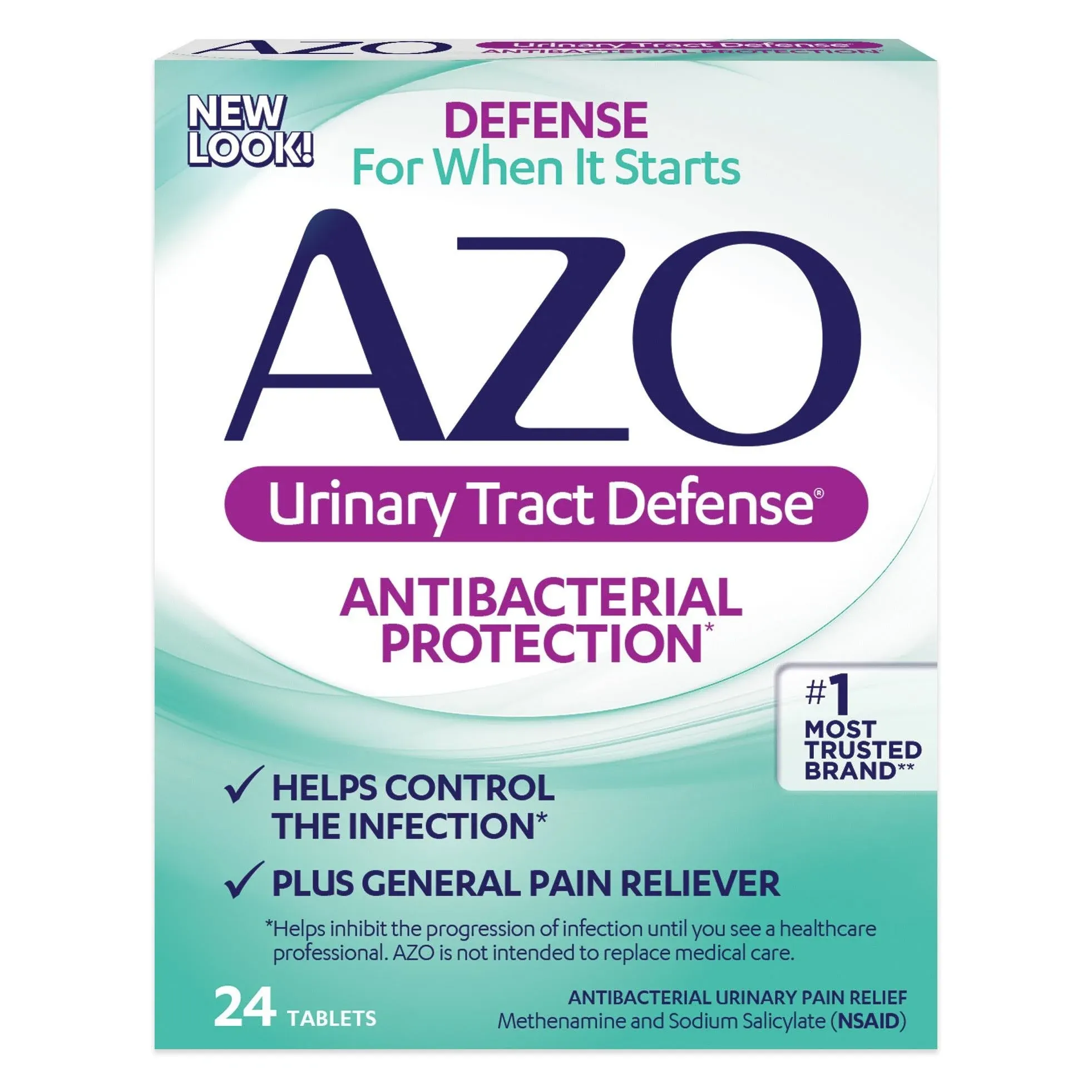 Azo Urinary Tract Defense Antibacterial Protection 24 Tablets