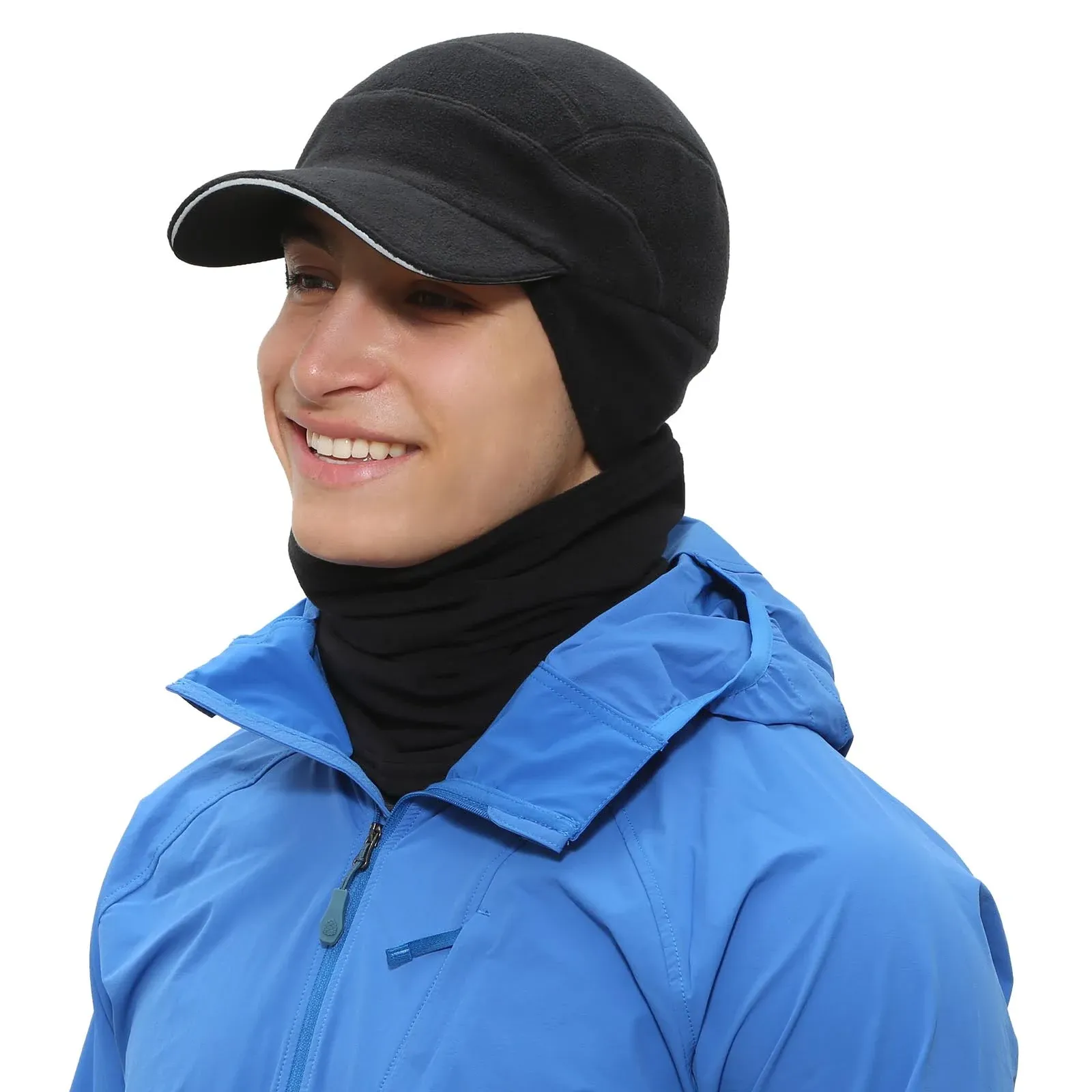 TrailHeads Men's Gift Set - Fleece Ball Cap with Drop Down Ear Warmer and ...