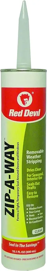 Red Devil Zip-A-Way 0606 Removable Sealant