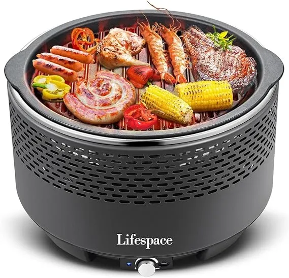 Lifespace Portable Lightweight Charcoal Grill with FREE Carry Bag