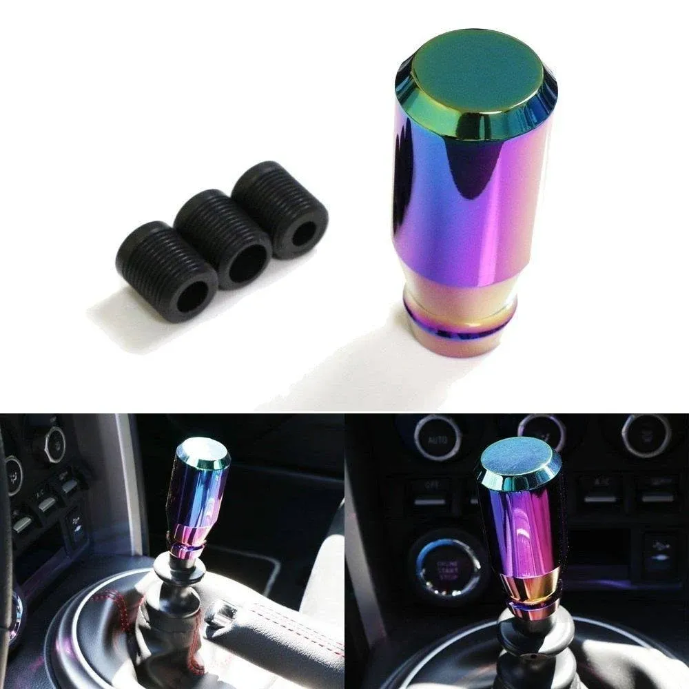 ICBEAMER Neo Chrome Aluminum 3 2 Shift Knob