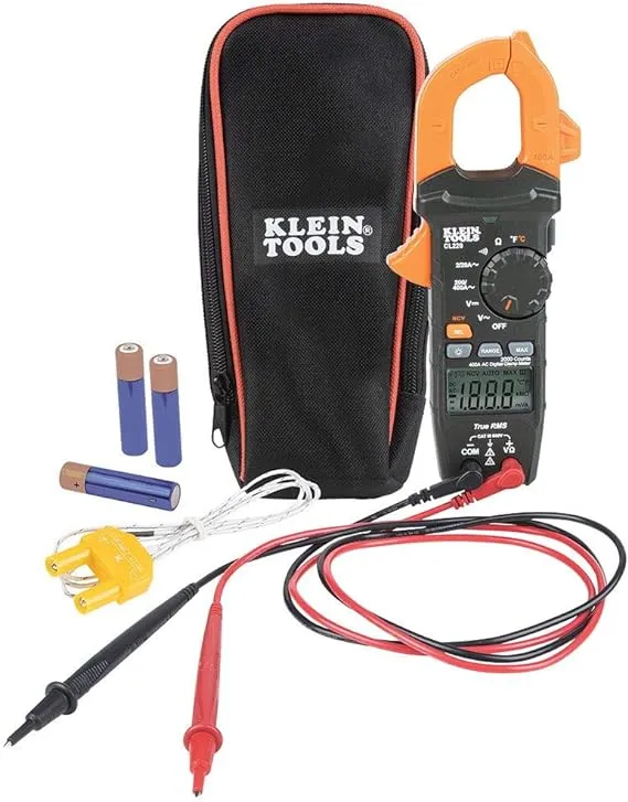 400 Amp Digital Clamp Meter, AC Auto-Ranging with Temp