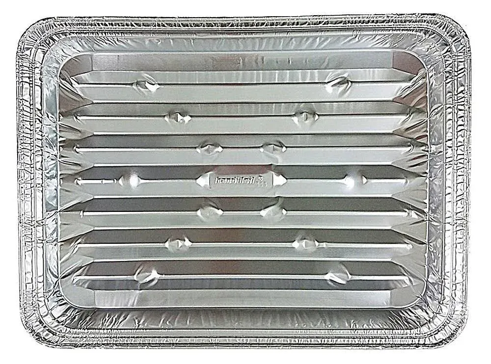 Handi-foil Disposable Aluminum Foil Broiler Baking Cooking Pan - HFA Ref #333