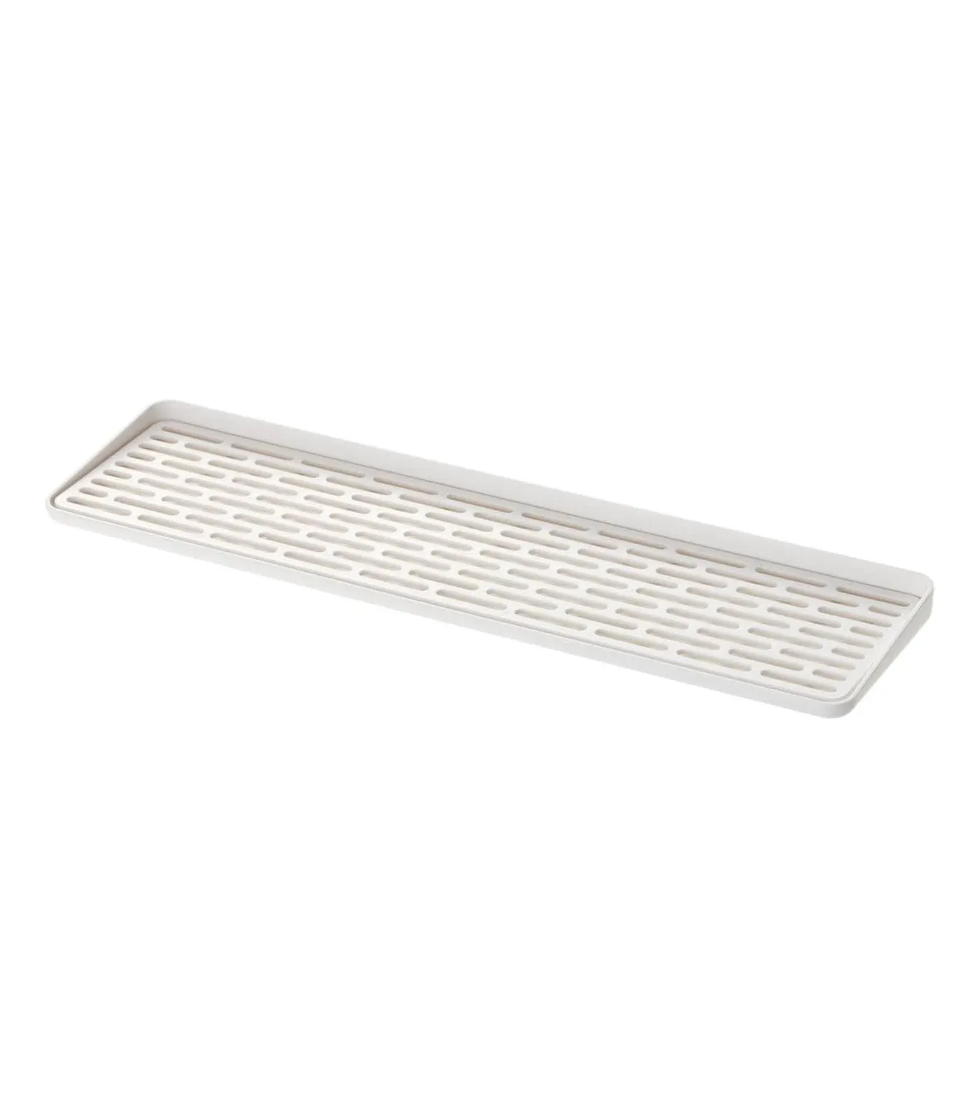 Yamazaki Home Sink Glass Plastic | Drainer Tray, One Size, White