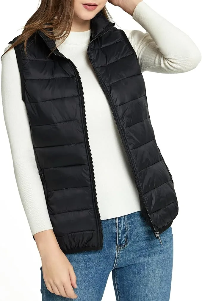 Alpine Swiss Jodie Womens Puffer Vest Lightweight Packable Quilted Vest Jacket