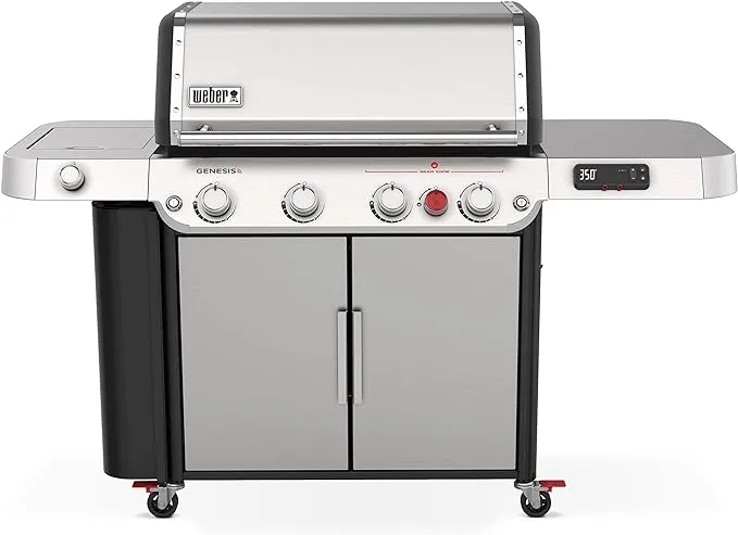 Weber Genesis SPX-435 Premium Smart Gas Grill, Liquid Propane, Stainless Steel