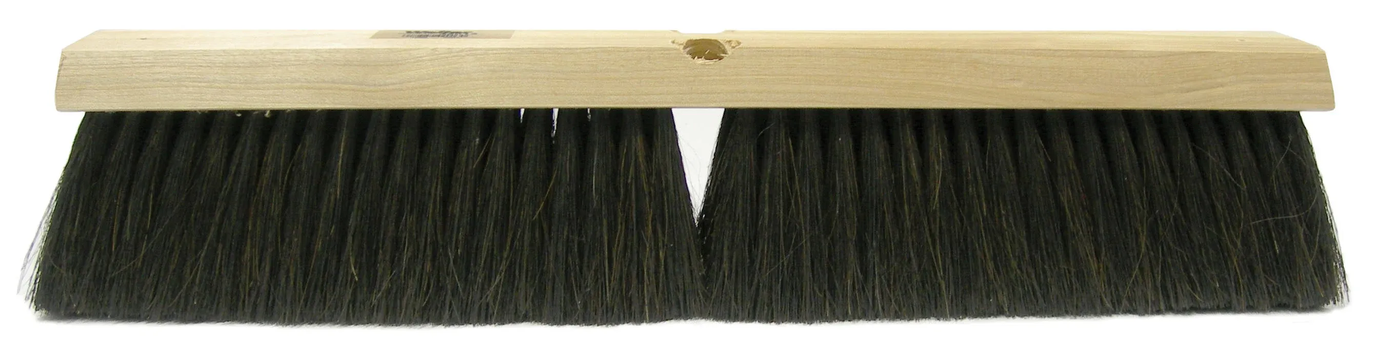 18" Fine Sweep Floor Brush Black Horsehair & Polypropylene Fill