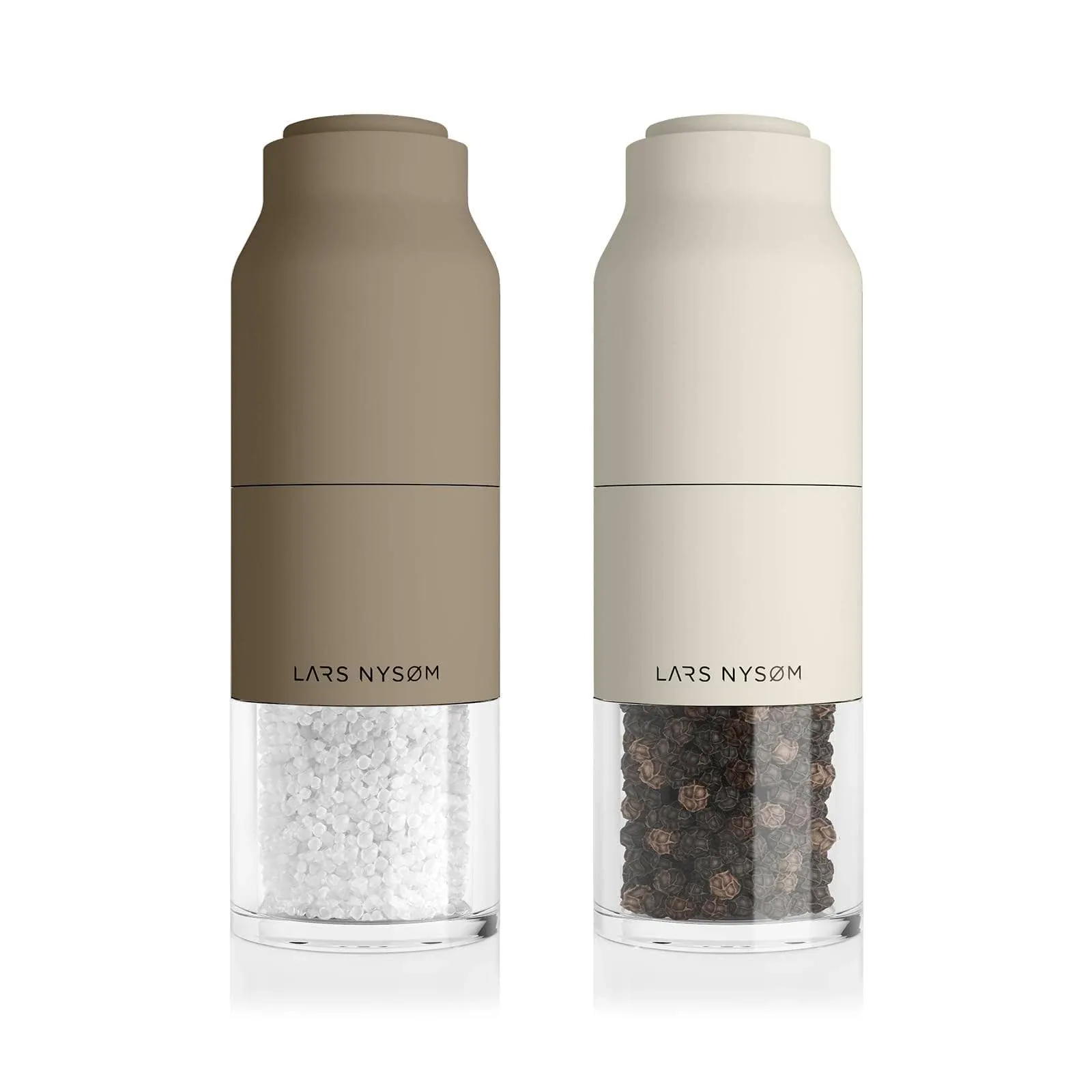 Lars NYSØM Stainless Steel Salt and Pepper Mill Set with Adjustable Ceramic ...