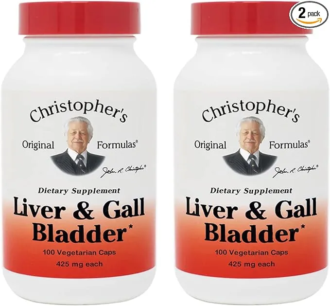 Dr. Christopher's Original Formulas Liver and Gall Bladder Formula Capsules, 100 Count (Pack of 2)