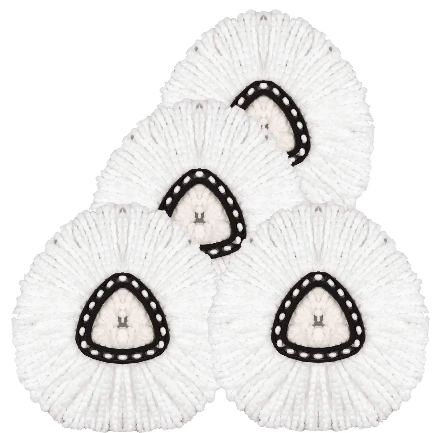 4 Pack Spin Mop Replacement Head Microfiber Refills Mop... 