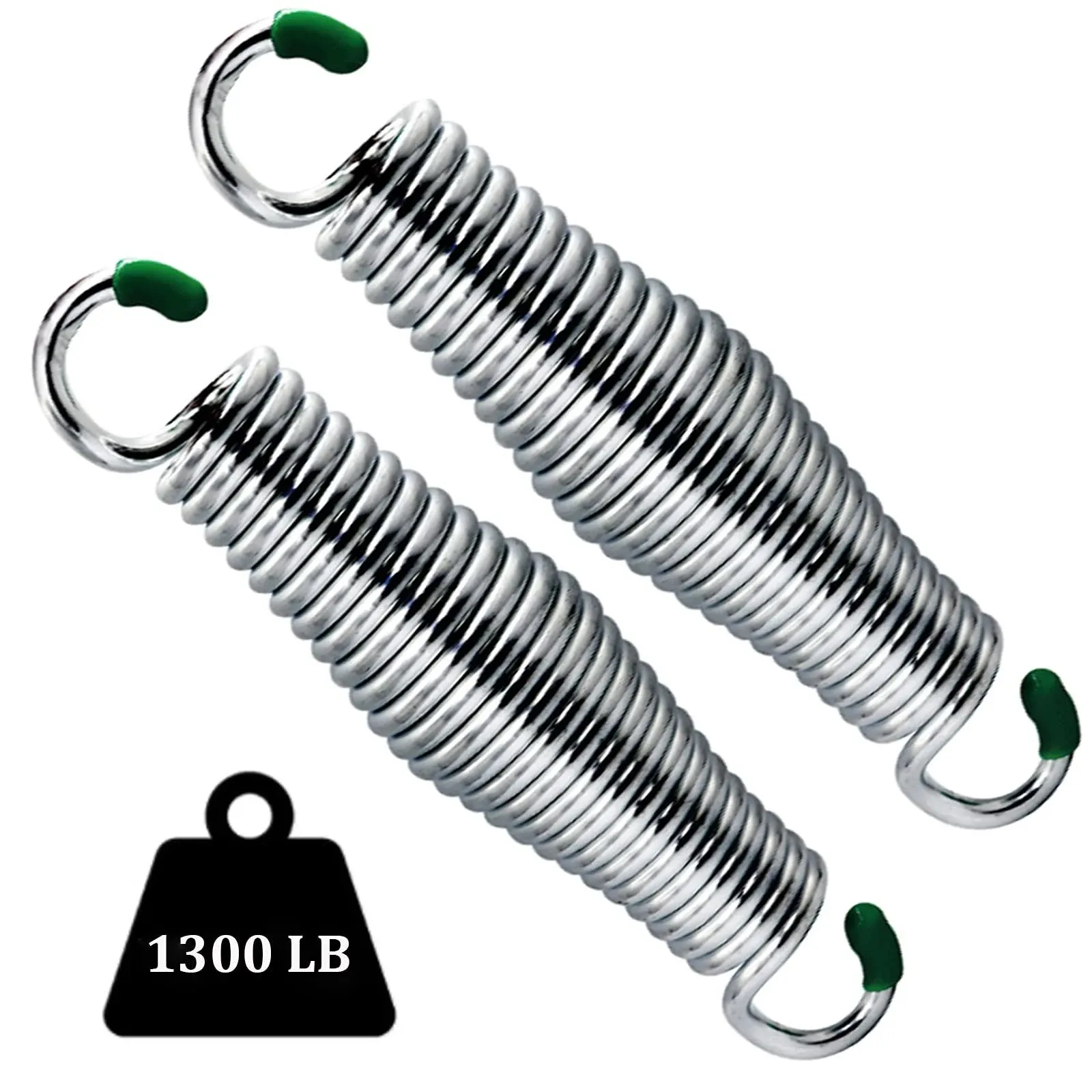 LONGADS 2pcs Premium Porch Swing Springs- 1250lbs Capacity Rust Resistant H