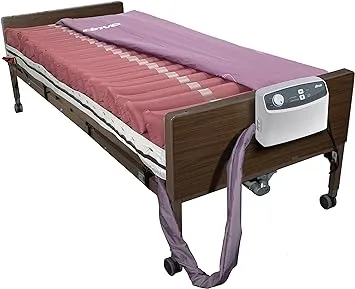 Drive Medical Med Aire Low Air Loss Mattress Replacement System with Alternating Pressure