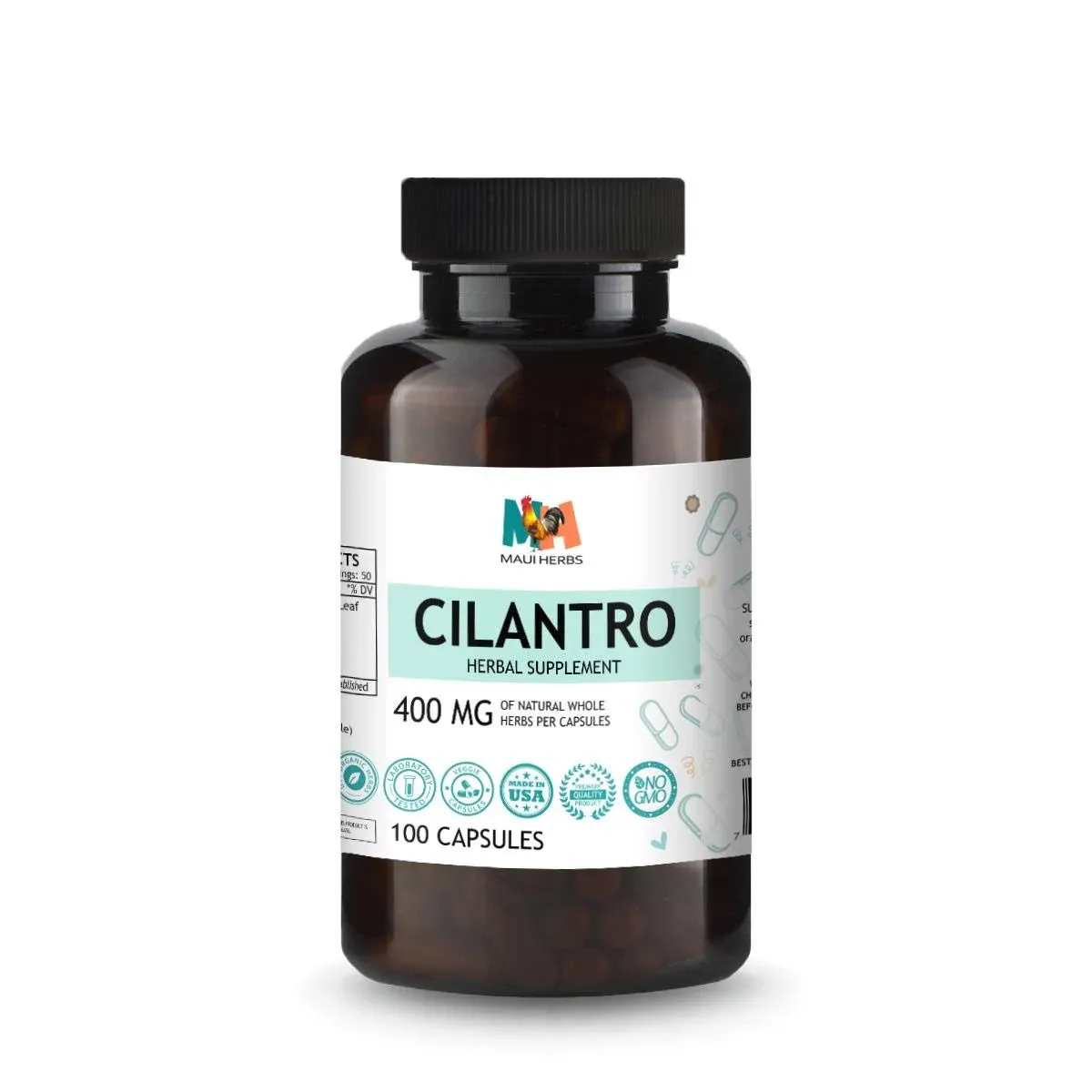 Cilantro Capsules 400 mg Organic Cilantro