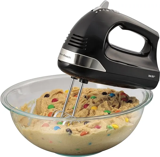 Hamilton Beach Hand Mixer with Snap-On Case - Black