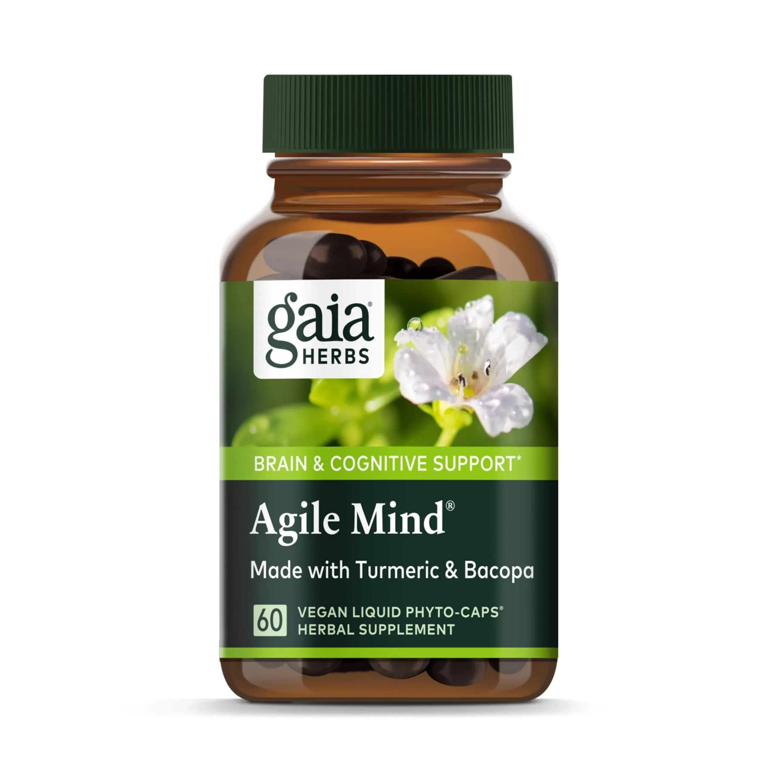 Gaia Herbs Agile Mind, Vegan Liquid Phyto-Caps - 60 capsules