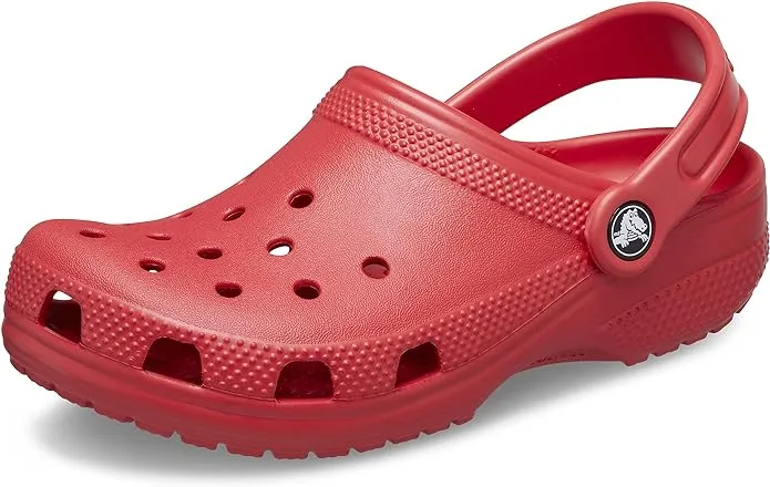 Crocs Kids' Classic Clogs, Size 1, Varsity Red