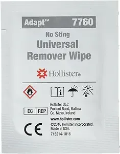 Hollister Adhesive & Barrier Remover Wipes, 50 (7760) Category: Ostomy Supplies