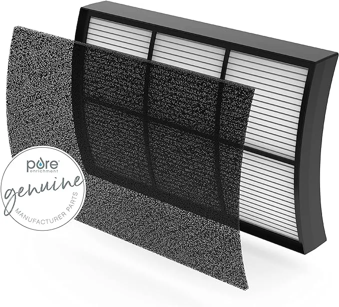 Pure Enrichment® Genuine 2-in-1 True HEPA Official Replacement Filter for The PureZone™ Breeze Tabletop Air Purifier (PECOMPAP)