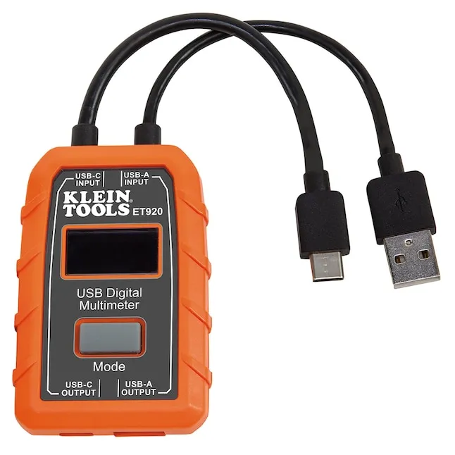 Klein Tools ET920 USB-A and USB-C Digital Meter