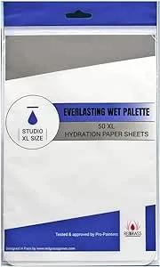 Redgrass Games: Hydration Paper Sheets for Studio XL Wet Palette (50 Count)