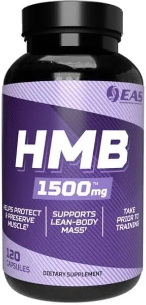 EAS HMB 1500mg - 120 Capsules - Protect and Preserve Lean Muscle - Support Lean Body Mass - Enhanced Recovery and Muscle Repair