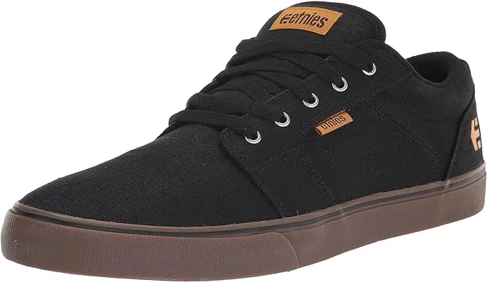 Etnies Barge LS Shoes - BLACK/GUM/SILVER