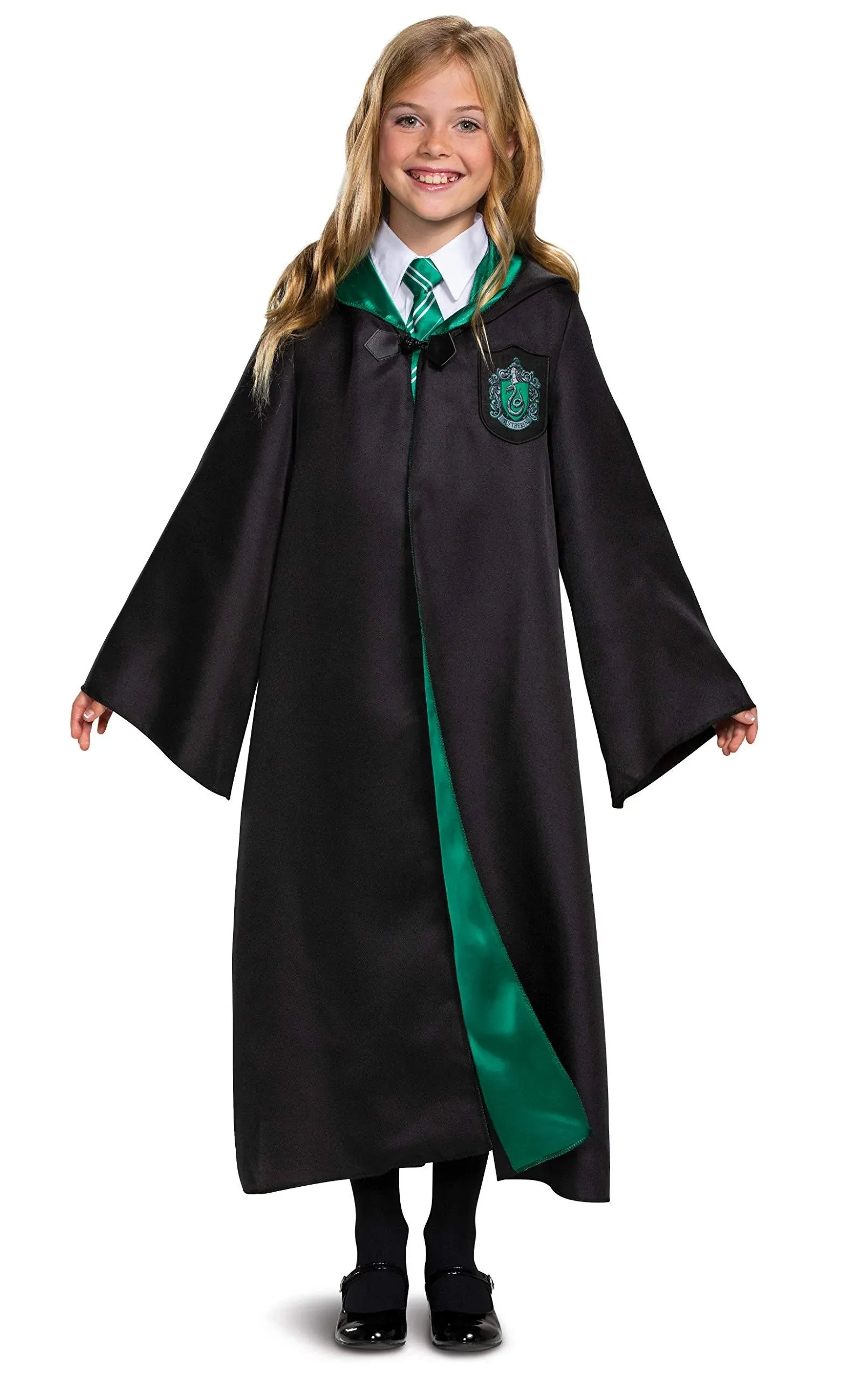 Disguise Licensed Harry Potter Slytherin Robe Deluxe Costume Child 107899