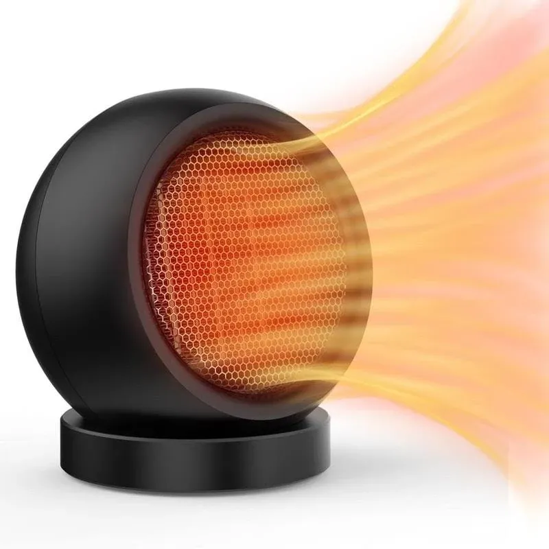 600W Energy Efficient Desktop Heater - Black