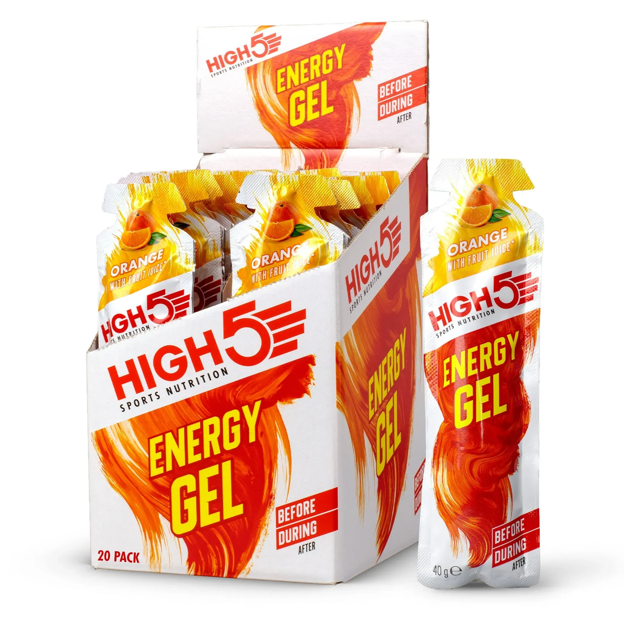 High5 Energy Gel 40gr x 20 Gels Orange