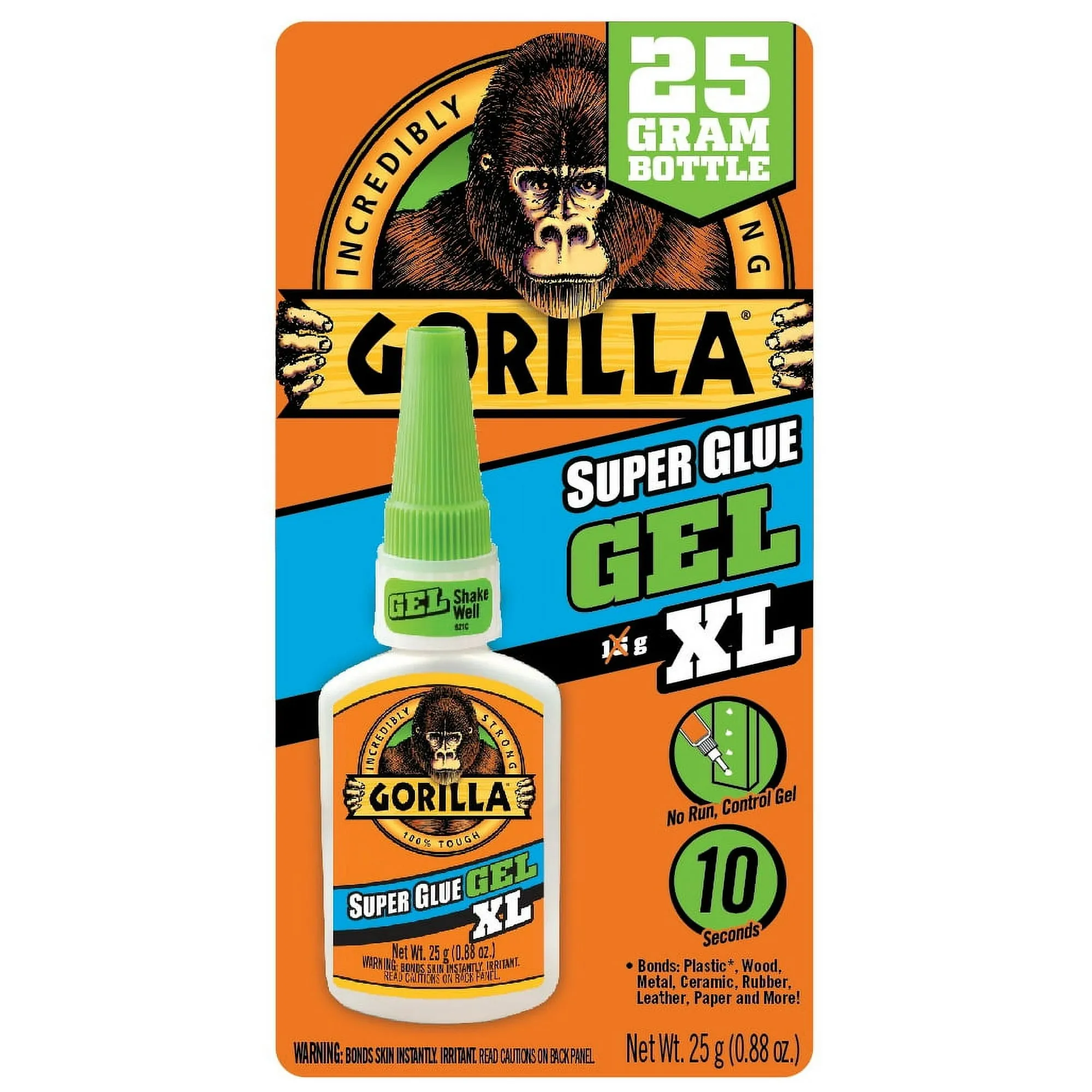 Gorilla® Super Glue Gel, 0.88 oz, Dries Clear (GOR102433)