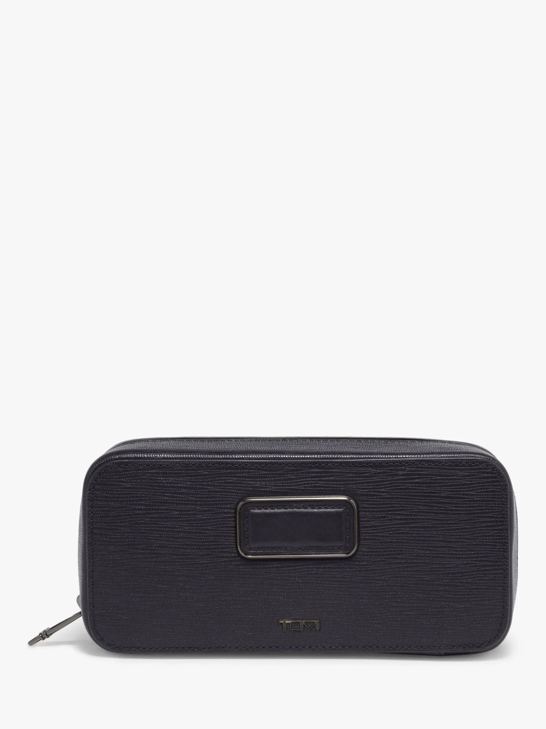 Tumi Nassau SLG Travel Leather Watch Case, Black Embossed