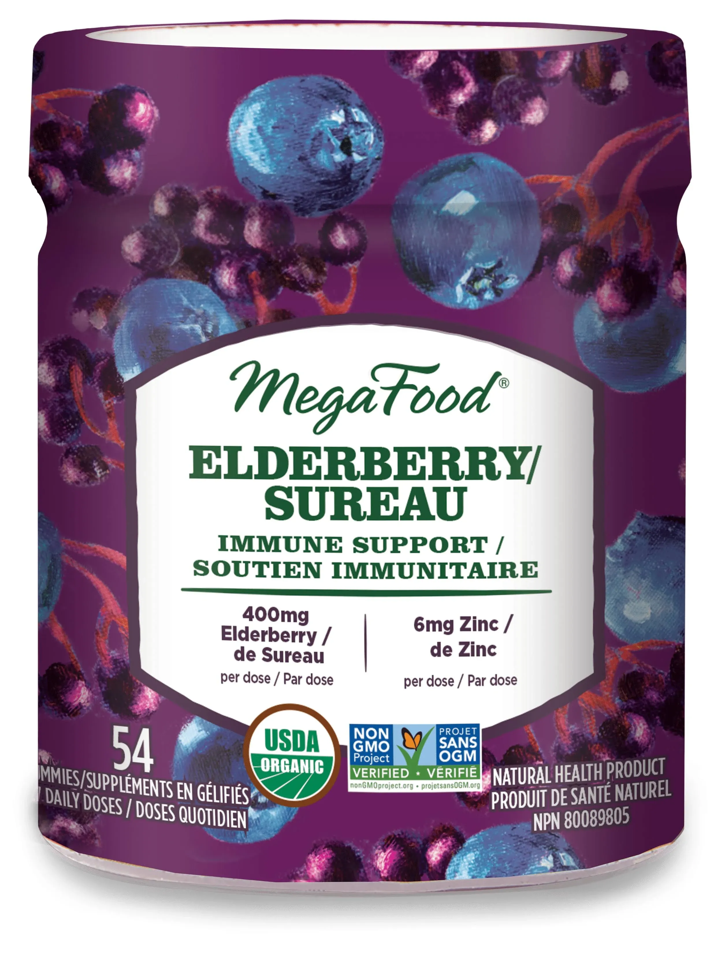 MegaFood Elderberry Immune Support (54 Gummies)