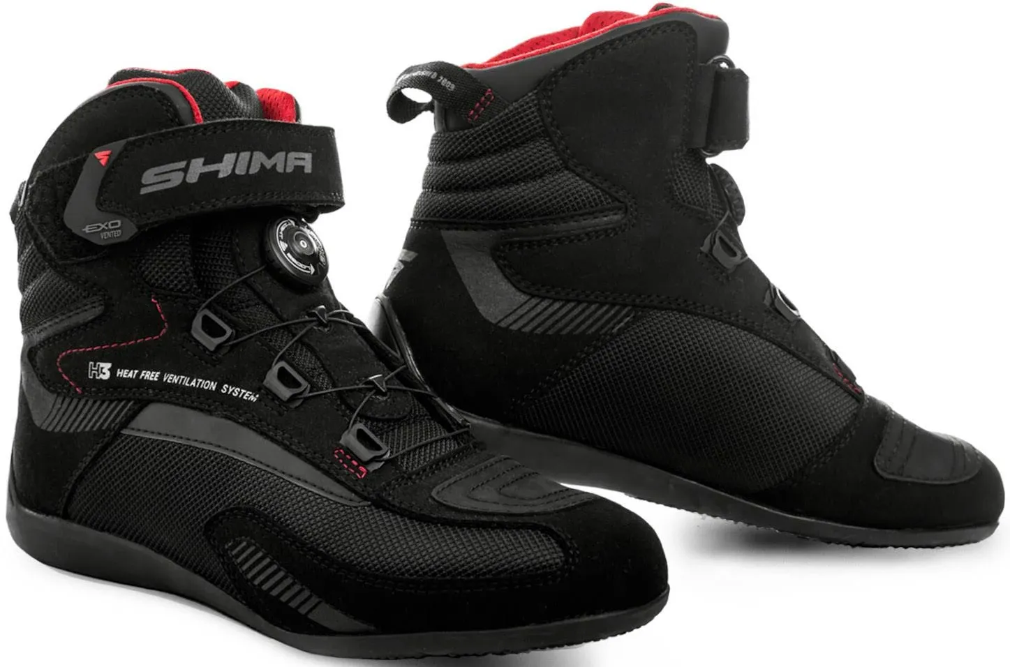 Shima Exo Vented Motorcycle Shoes, Black, Size 46