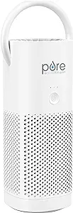 PureZone Mini Portable True HEPA Air Purifier in White