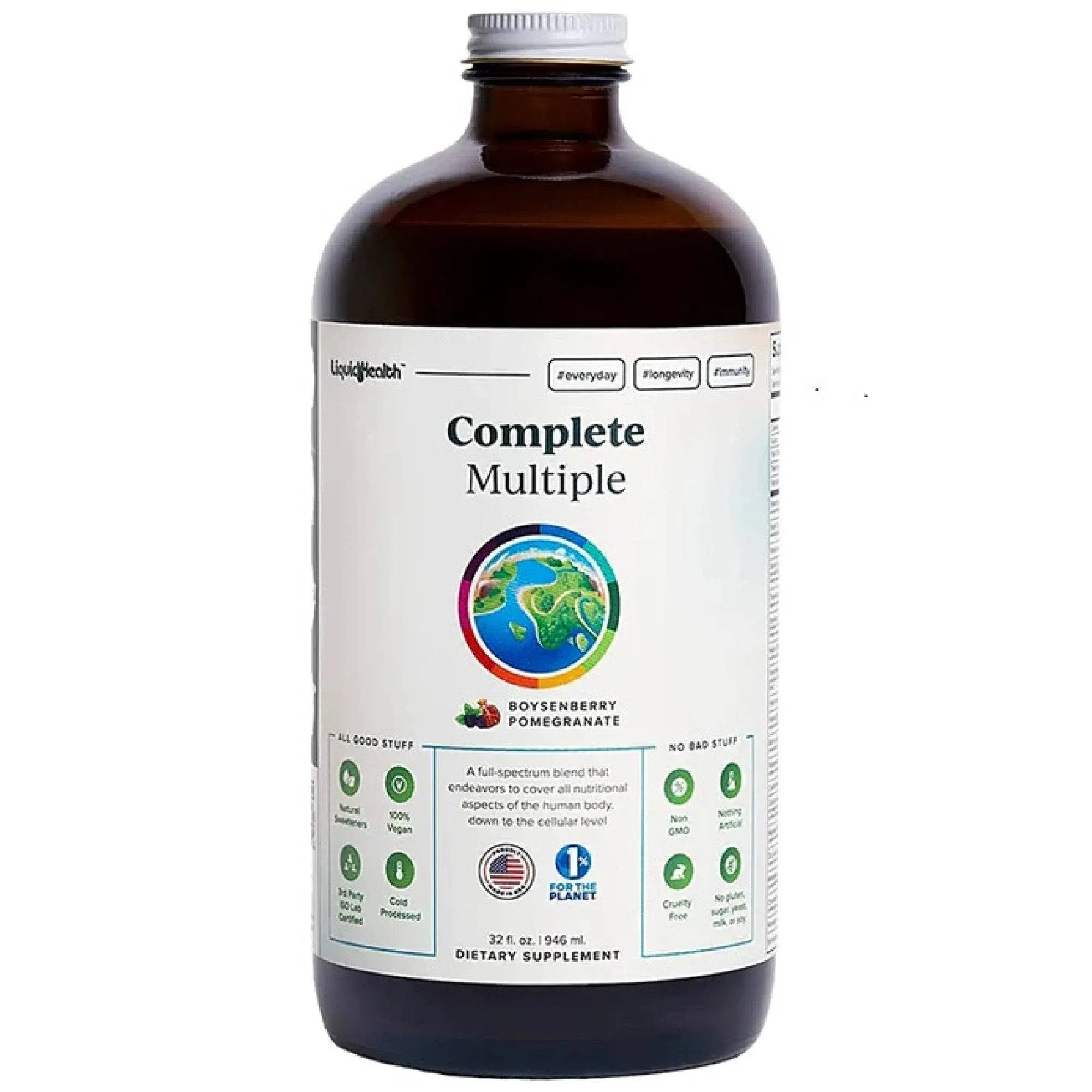 Liquid Health Complete Multiple, Natural Berry Flavor - 32 fl oz