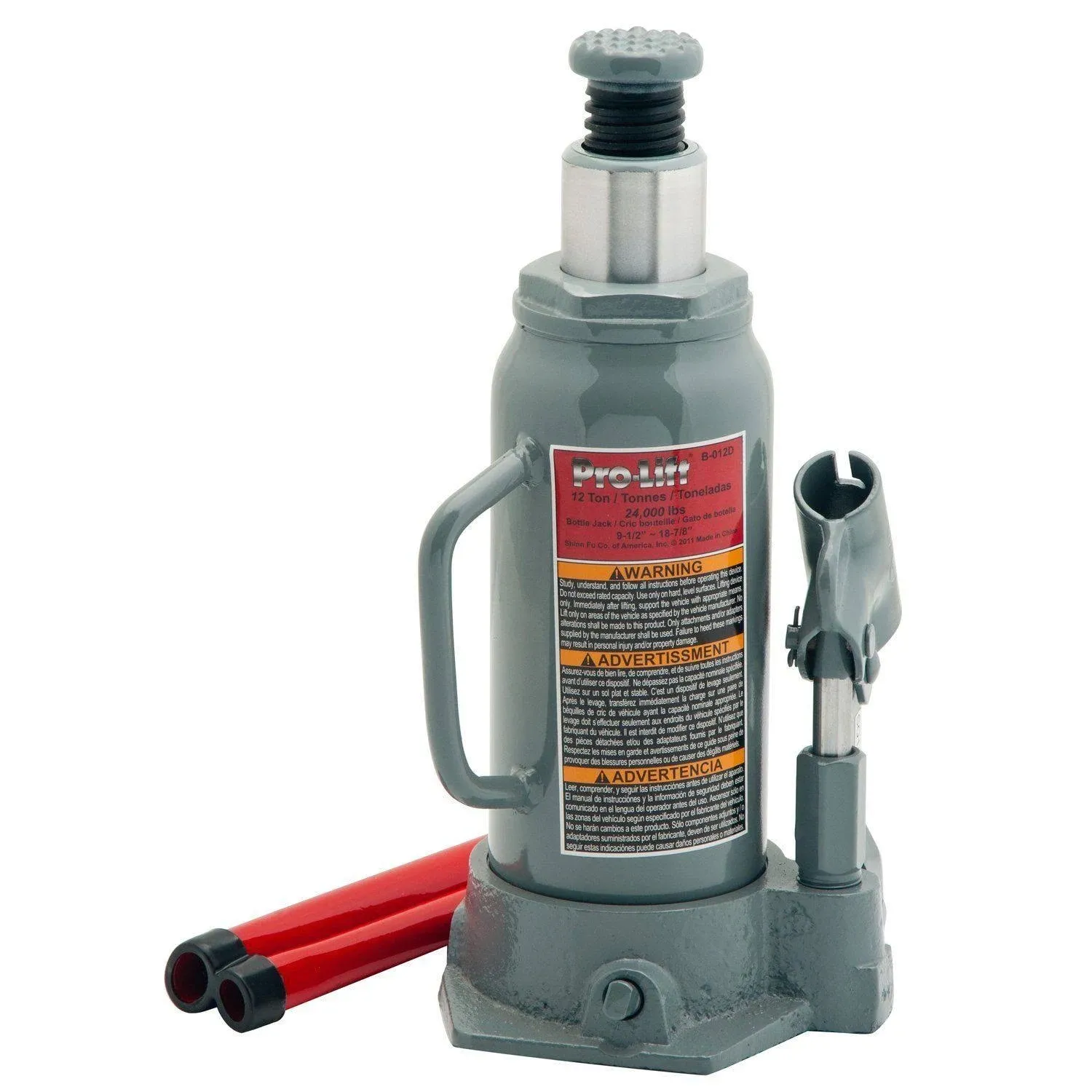 Pro-Lift B-S12D 12 Ton Shorty Hydraulic Bottle Jack