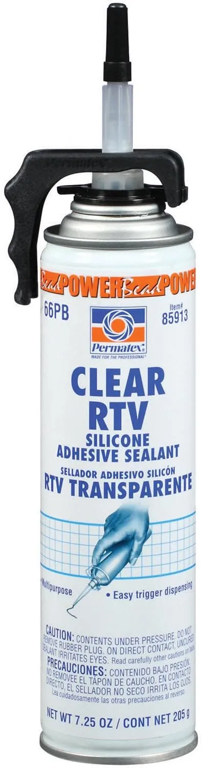 Permatex Clear RTV Silicone Adhesive Sealant 85913