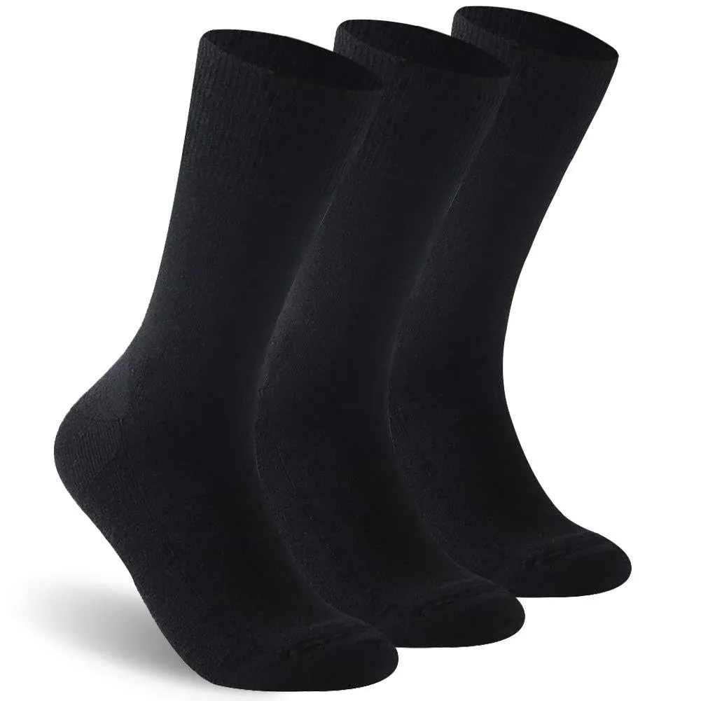 Facool Diabetic Socks for Men Women Merino Wool Non-Binding Top Crew Socks with Cushion Sole